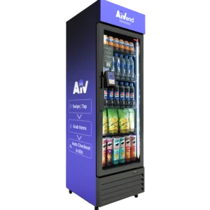 AiVend smart beverage vending refrigerator