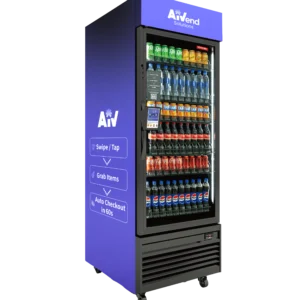 AIVend refrigerated beverage vending machine